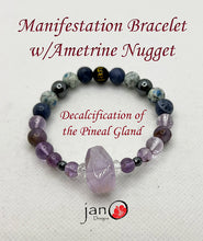 Load image into Gallery viewer, Manifestation and Decalcification of the Pineal Gland Bracelet - Healing Gemstones