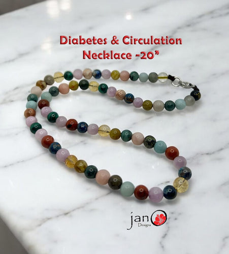 Diabetes and Circulation Necklace - Healing Gemstones